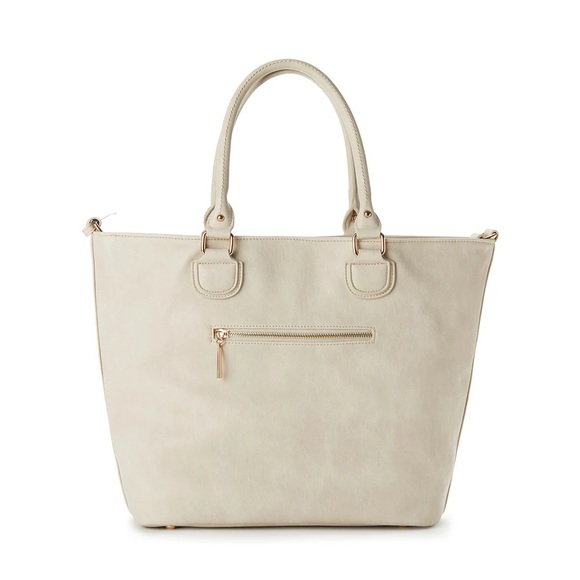 VANESSA jeane & jax Satchel Tote Bag in Ivory, NWT - Picture 5 of 5
